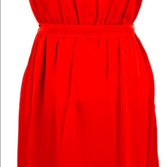 Esley Red Undertone Dark Orange Dress - Picture 5 of 6